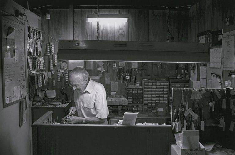 Circa 2003 Norman Thomas Matthews In The Shop Kelly St Scone 001 Press