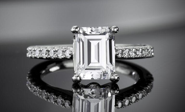 Emerald Engagement Ring