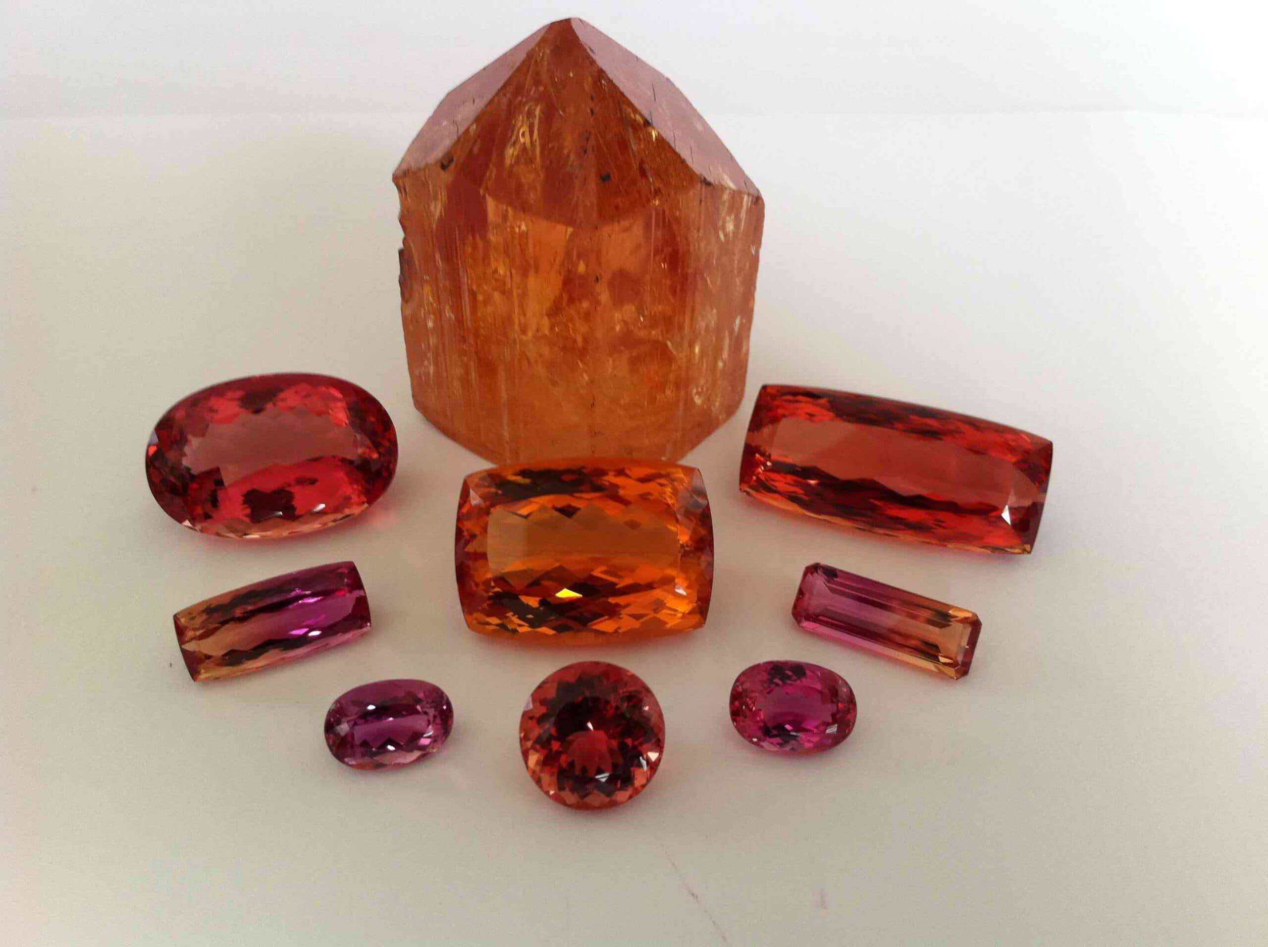 Rough Imperial Topaz November birthstone