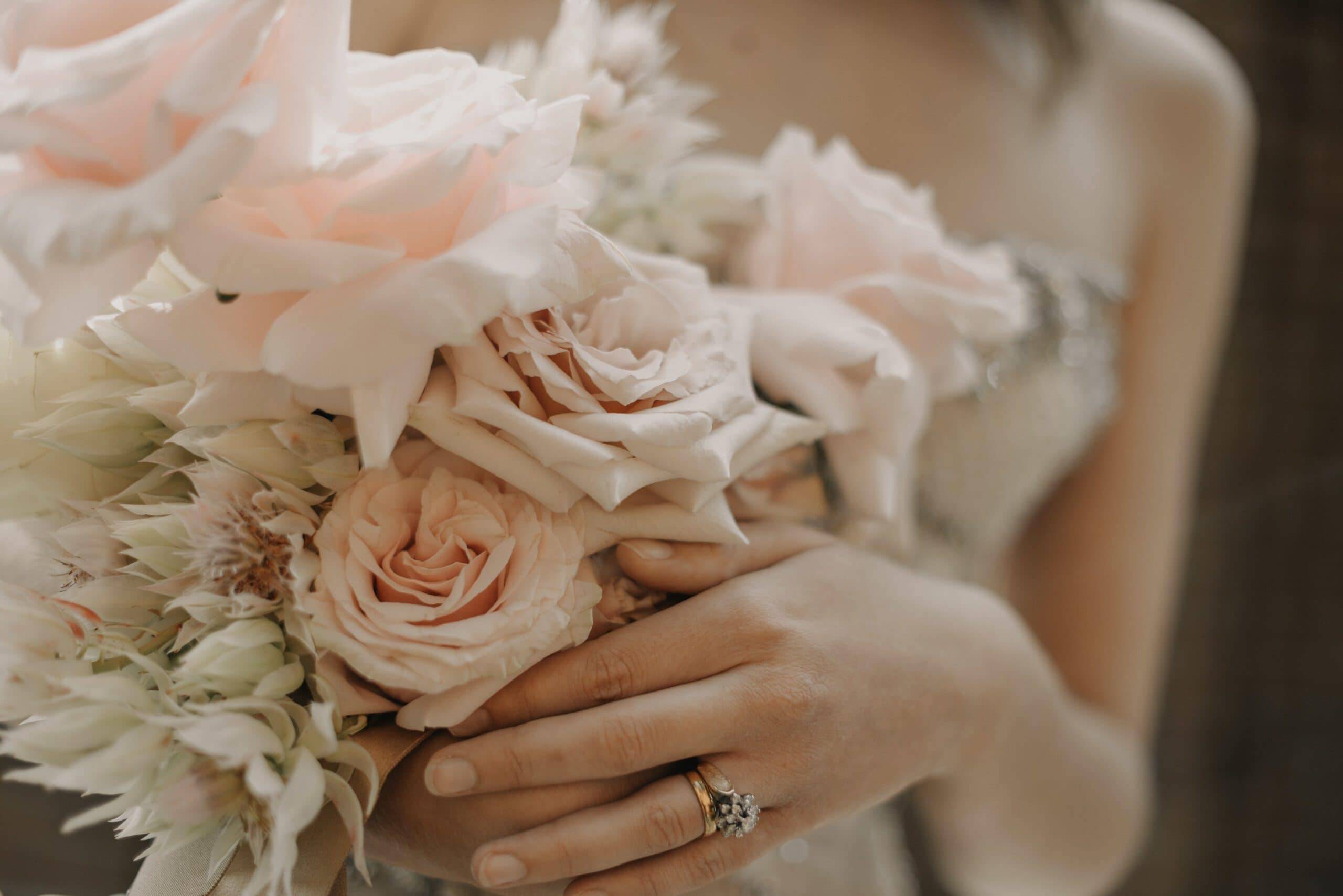 Wedding Flowers And Rings Scaled