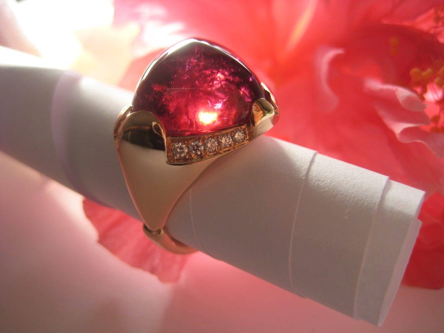 Rubellite Tourmaline Ring